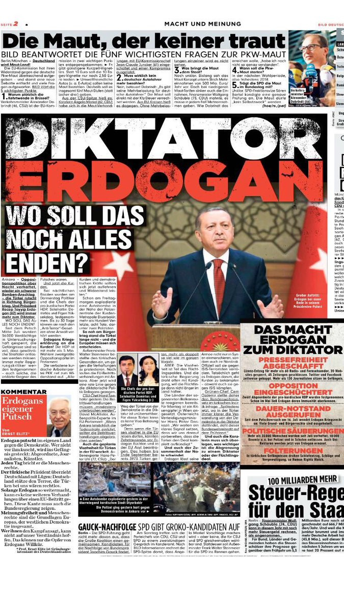 Alman Bild gazetesi Diktatör Erdoğan manşetiyle çıktı - Resim: 1