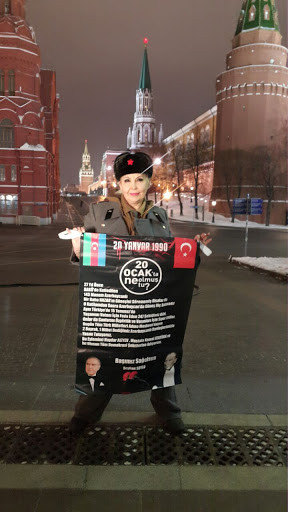 Seyhan Soylu'dan Moskova'da Kara Yanvar katliamı protestosu - Resim: 1