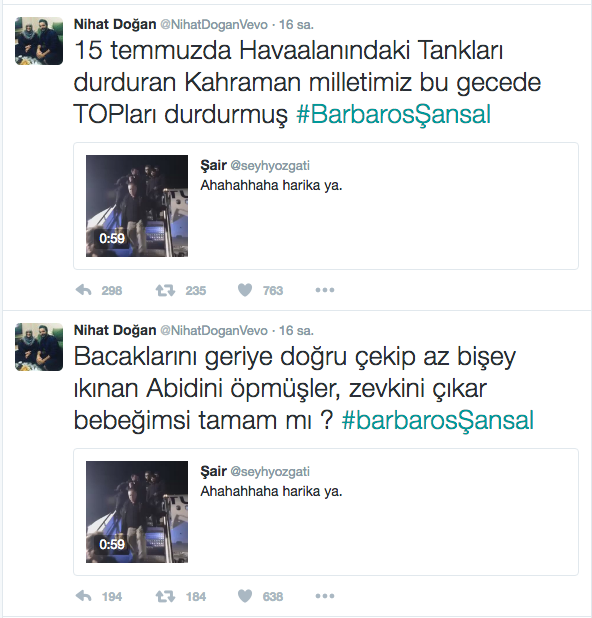 Barbaros Şansal lincine sahne dünyasından da destek çıktı! - Resim: 1