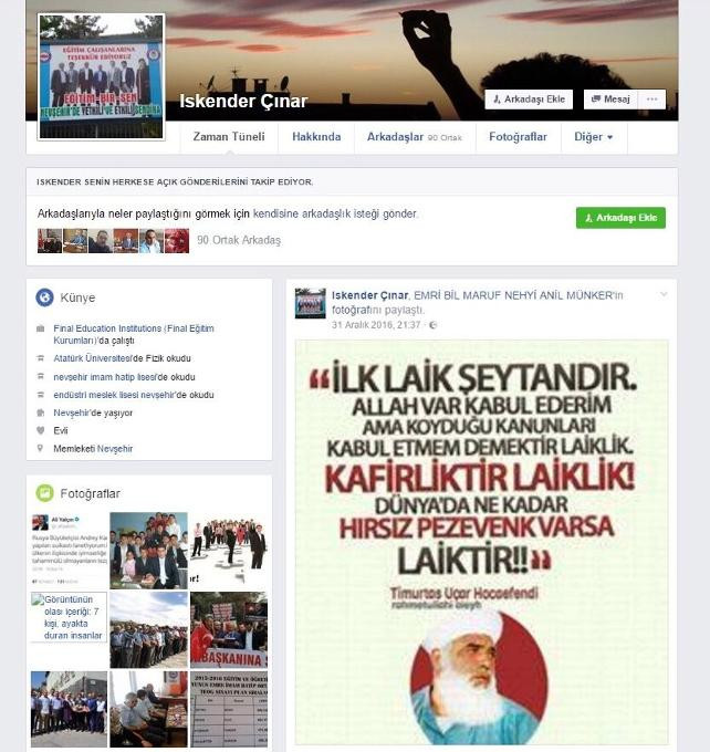 İmam hatip Müdürü’nden laikliğe hakaret: İlk laik şeytandır - Resim: 1