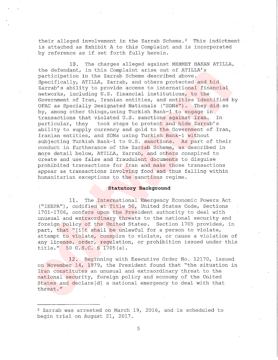 ABD'de tutuklanan Halkbank yöneticisinin Zarrab ile yaptığı telefon görüşmeleri FBI raporunda - Resim: 5