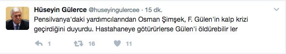 Flaş haber: Teröristbaşı Fethullah Gülen kalp krizi mi geçirdi? - Resim: 1