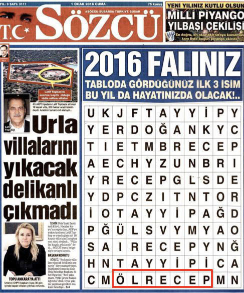 Sözcü’deki 2016 falı da FETÖ dosyasına girdi - Resim: 1