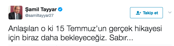 Şamil Tayyar 15 Temmuz için sabır çekti - Resim: 1