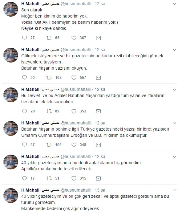 Hüsnü Mahalli'den Türkiye yazarına sert sözler: 40 yıllık gazeteciyim, böyle geri zekalı görmedim! - Resim: 1