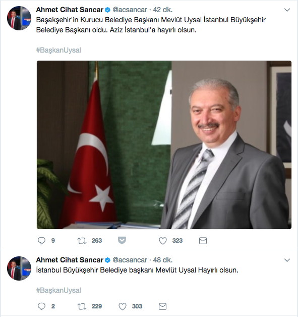 Son dakika: Topbaş'ın yerine Başakşehir Belediye Başkanı Mevlüt Uysal İBB Başkanı oluyor - Resim: 1