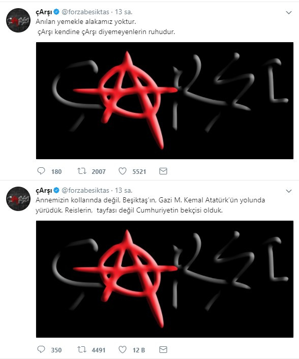 Çarşı'dan Sedat Peker açıklaması: Reislerin tayfası değil, cumhuriyetin bekçisi olduk - Resim: 1