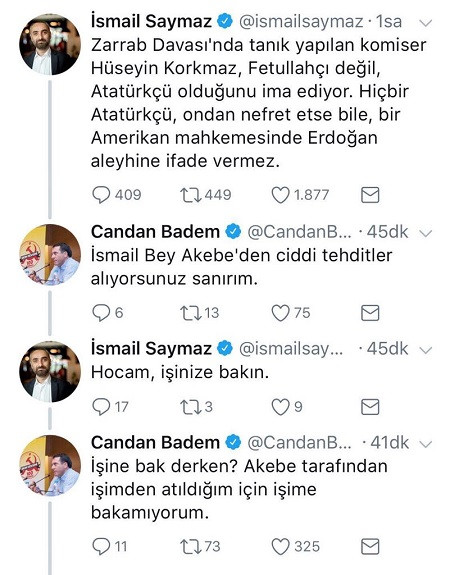 İsmail Saymaz'dan tepki: Hiçbir Atatürkçü ABD'de Erdoğan aleyhine ifade vermez - Resim: 1