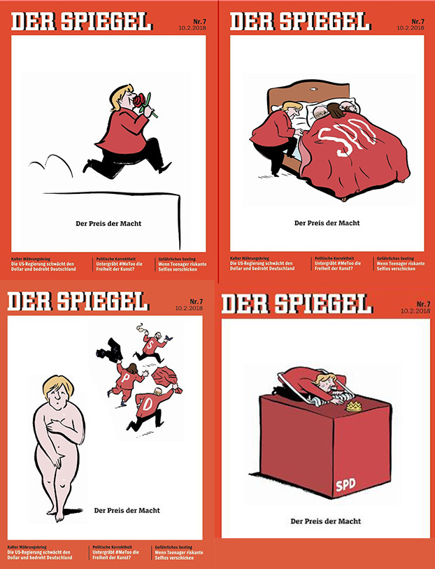 Der Spiegel'in kapağında Merkel çırılçıplak - Resim: 1