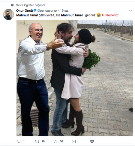 Deniz Yücel ve eşinin kavuşmasına sosyal medyada Mahmut Tanal'lı yorumlar! - Resim: 3