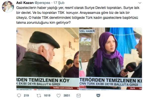Tuluhan Tekelioğlu: ÖSO'nun girdiği her yerde kadınlar kapanıyor; bizim gazeteciler de... - Resim: 1