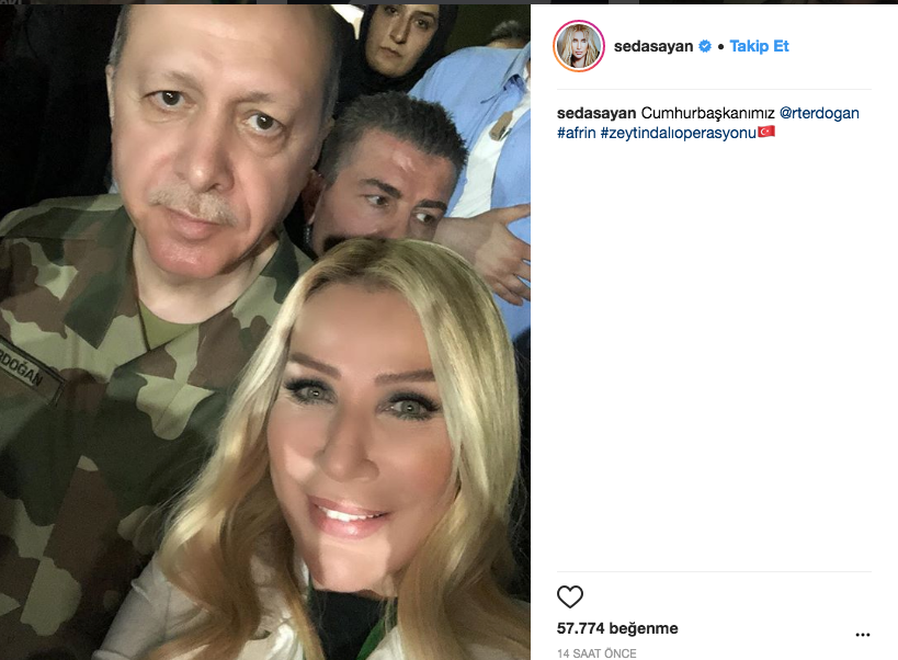 Seda Sayan’ın Cumhurbaşkanı Erdoğan ve Hulusi Akar ile selfie pozu olay oldu - Resim: 2