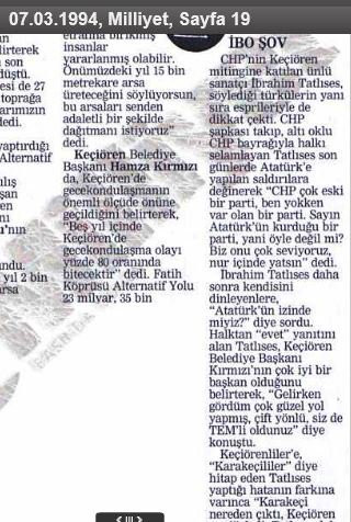 Tatlıses, Erdoğan'ın İBB Başkanı olduğu seçimlerde CHP mitingine katılmış, bayrak sallamış - Resim: 1