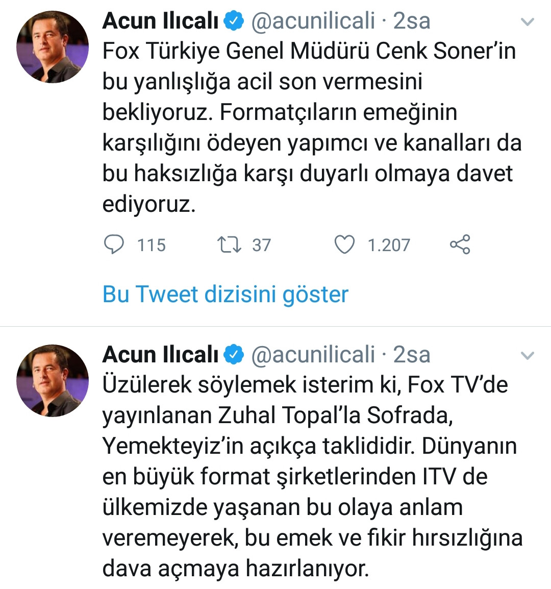 Acun Ilıcalı Zuhal Topal'ın programına isyan etti: Acil son verin! - Resim: 1