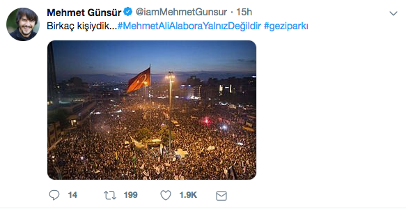 Mehmet Günsür'den Alabora'ya destek, Gezi'ye selam: Bir kaç kişiydik... - Resim: 1