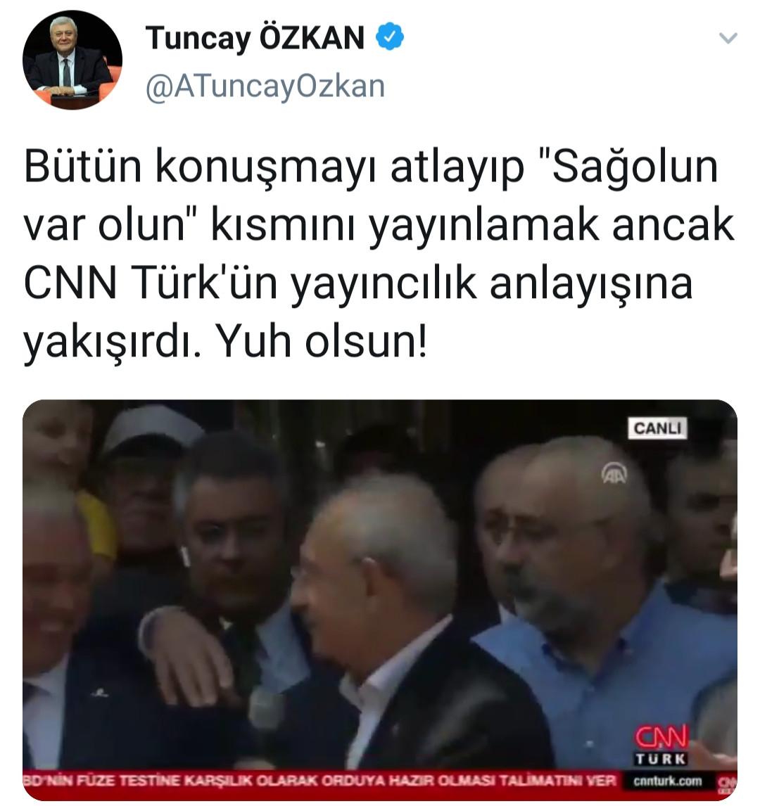 CNN Türk’ün Kılıçdaroğlu canlı yayını 10 saniye sürdü - Resim: 1