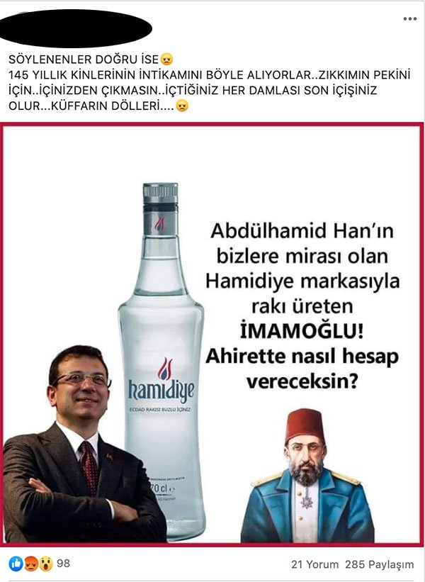 İmamoğlu Hamidiye rakısı üretti yalanı sosyal medyayı salladı - Resim: 1