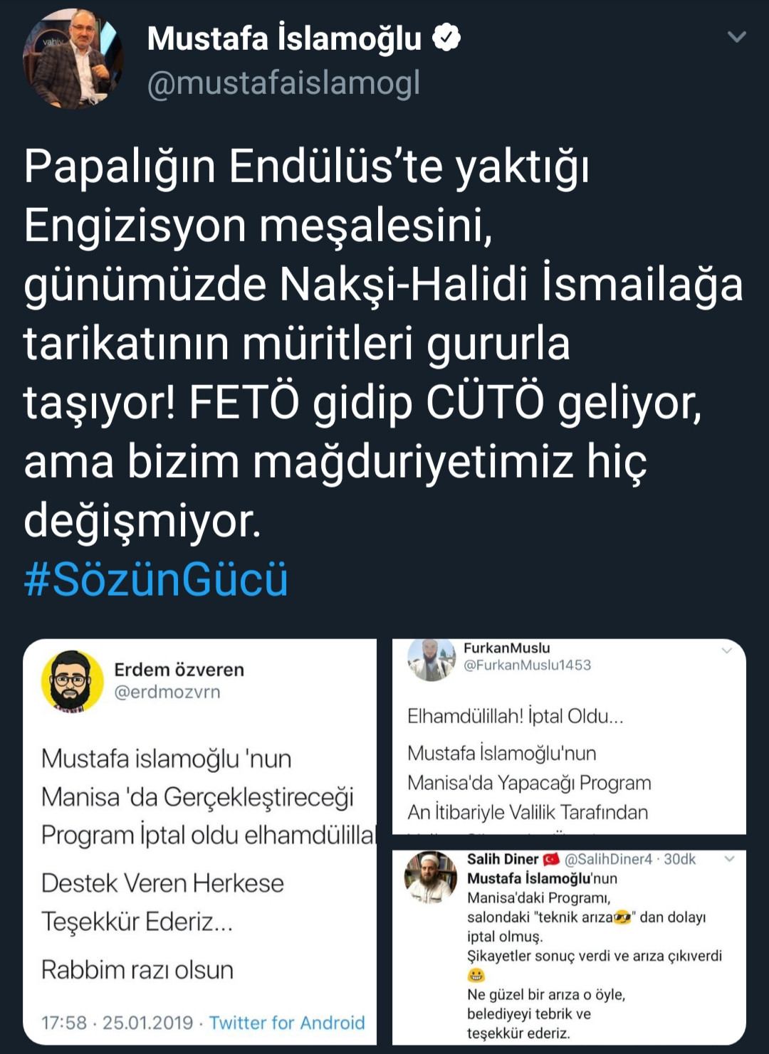 İslamoğlu'ndan Cübbeli çıkışı: FETÖ gitti CÜTÖ geldi - Resim: 2