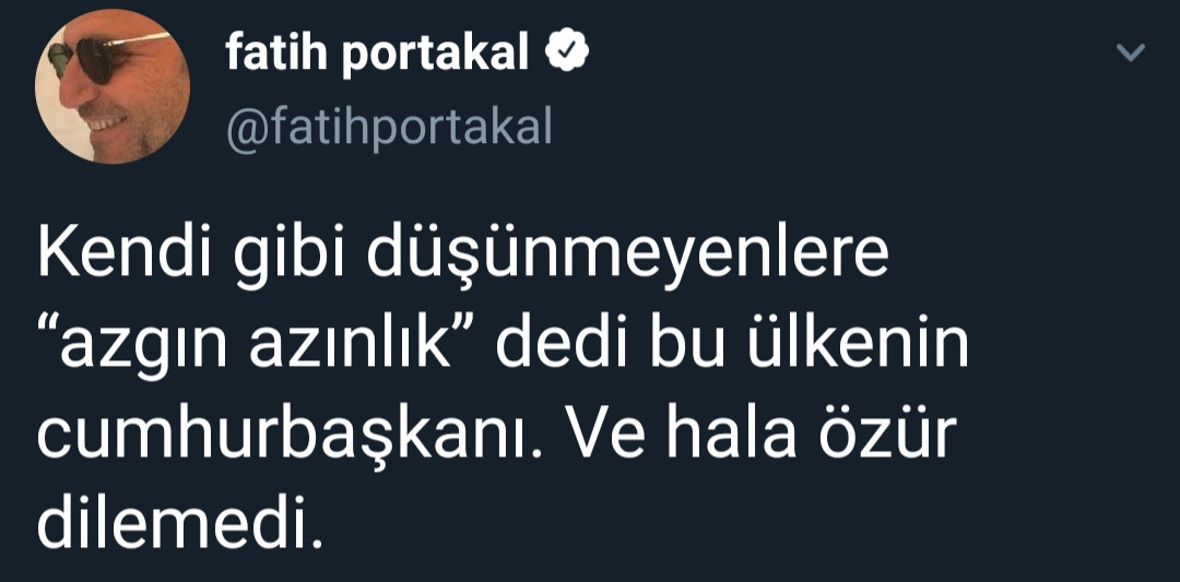 Fatih Portakal, Erdoğan'ın o sözlerini hatırlattı: Hala özür dilemedi - Resim: 1