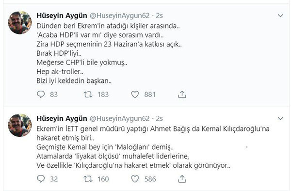 CHP eski Milletvekili Aygün'den İmamoğlu'na: Bizi iyi kekledin başkan... - Resim: 1