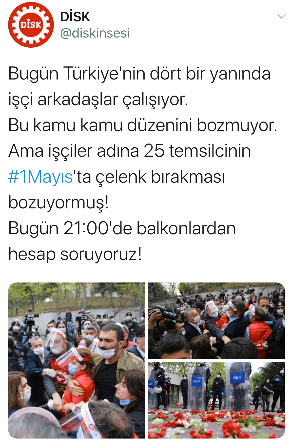 DİSK yürüyüşüne polisten sert müdahale: Arzu Çerkezoğlu gözaltında - Resim: 1