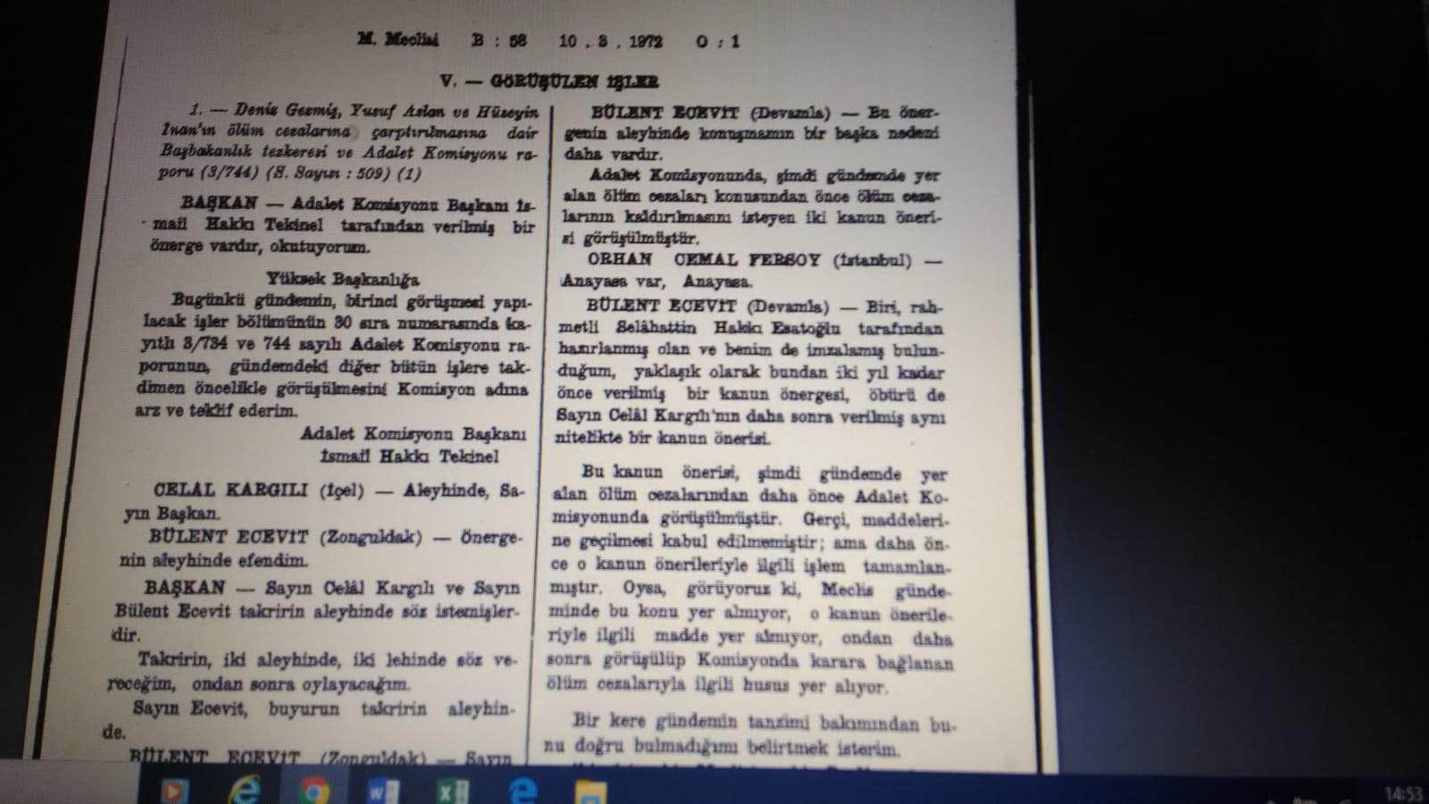 Deniz mahkemeye düşmüş, avukatı ben olaydım: Meclis arşivindeki idam zabıtları - Resim: 1