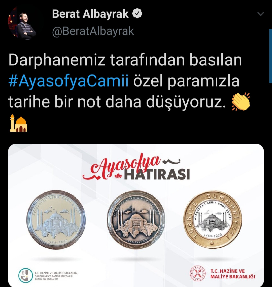 Ayasofya Camii'ne özel paralar basıldı - Resim: 1