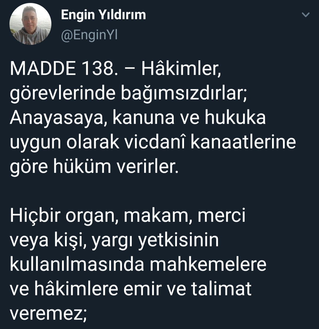 AYM üyesinden Soylu'ya: Hakimler bağımsızdırlar, hiç kimse emir veremez! - Resim: 1