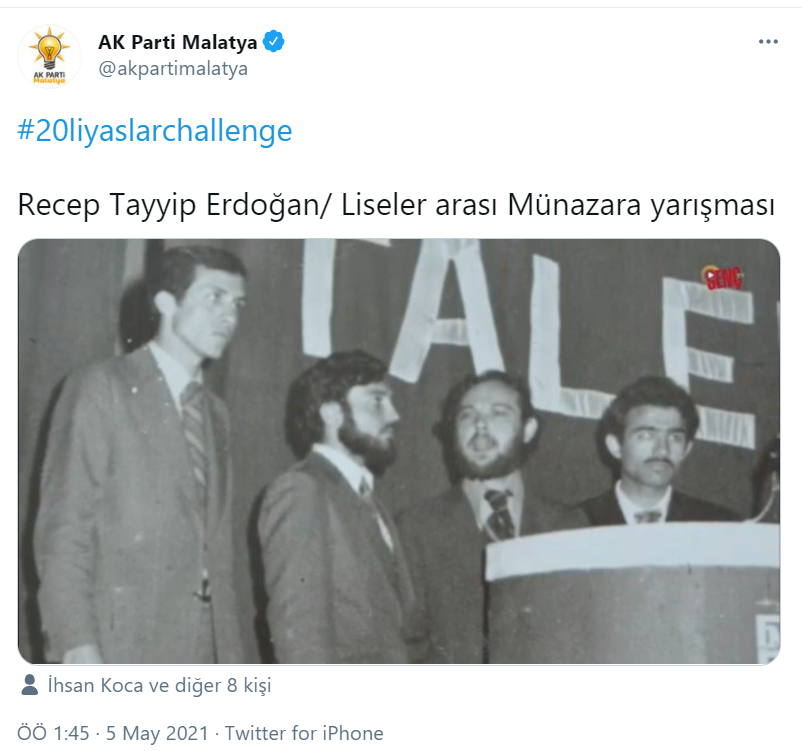 Erdoğan'ın 20'li Yaşlar Fotosu Diye Bunu Paylaştılar, Hemen Sildiler #20liYaşlarChallenge - Resim: 1