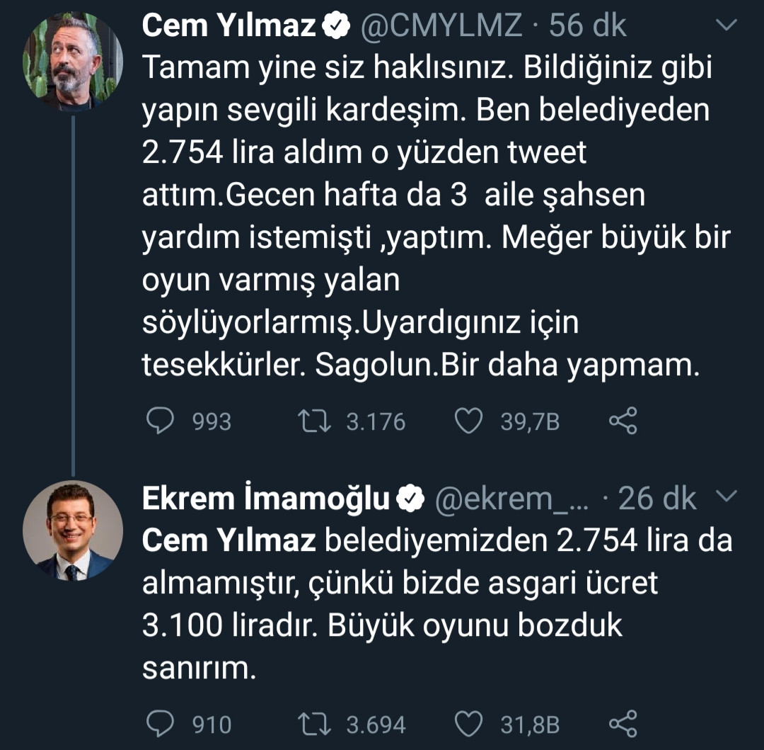 İmamoğlu'dan Cem Yılmaz'a: Büyük Oyunu Bozduk.. - Resim: 1