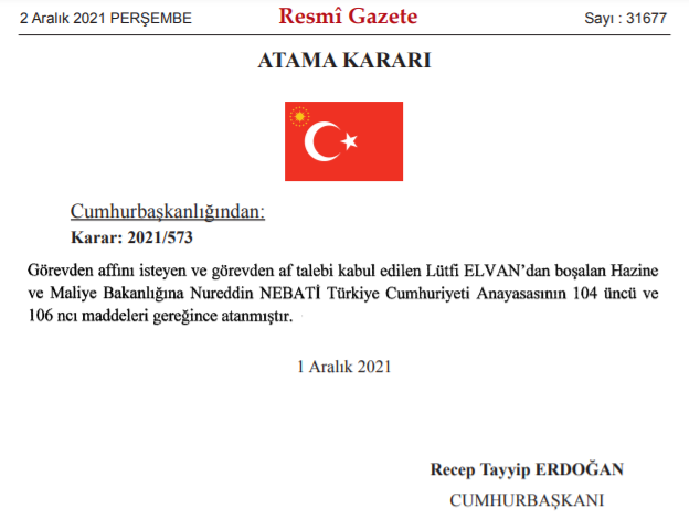 Son Dakika: Erdoğan Lütfi Elvan'ı Görevden Aldı, Yerine Kimi Atadı? - Resim: 1