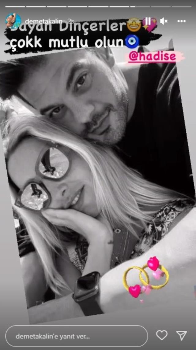 Demet Akalın'dan Hadise'ye Düğün Tebriği - Resim: 1