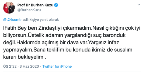 Burhan Kuzu'dan Fatih Altaylı'ya: Bence ikimiz de susalım! - Resim: 1