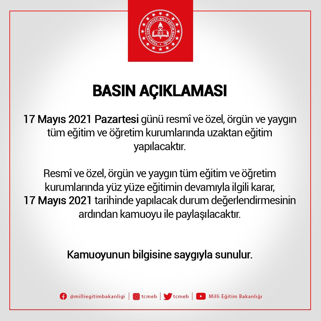 17 Mayıs'ta Uzaktan Eğitim Var, 18'inde Ne Olacağı Belli Değil - Resim: 1