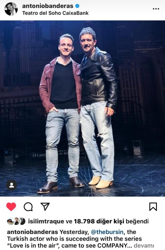 Antonio Banderas'ın Kerem Bürsin Paylaşımı Sosyal Medyayı Yıktı - Resim: 1