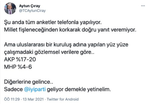 Şok Anket: AKP'nin Gerçek Oyu Yüzde 17, MHP Yüzde 4 mü? - Resim: 1