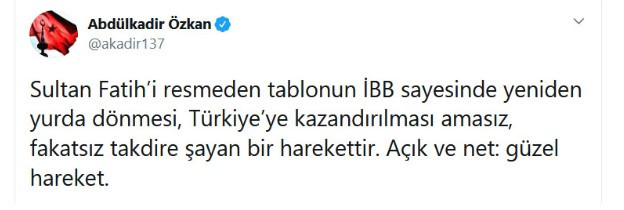 Binali Yıldırım’ın danışmanından İBB’ye tebrik: Güzel hareket - Resim: 1