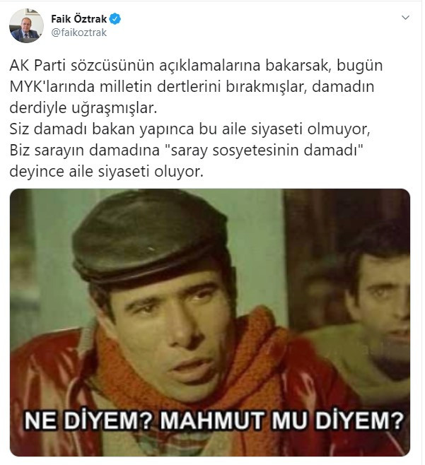 CHP'den AKP Sözcüsüne sosyete damat yanıtı: Ne diyem, Mahmut mu diyem? - Resim: 1