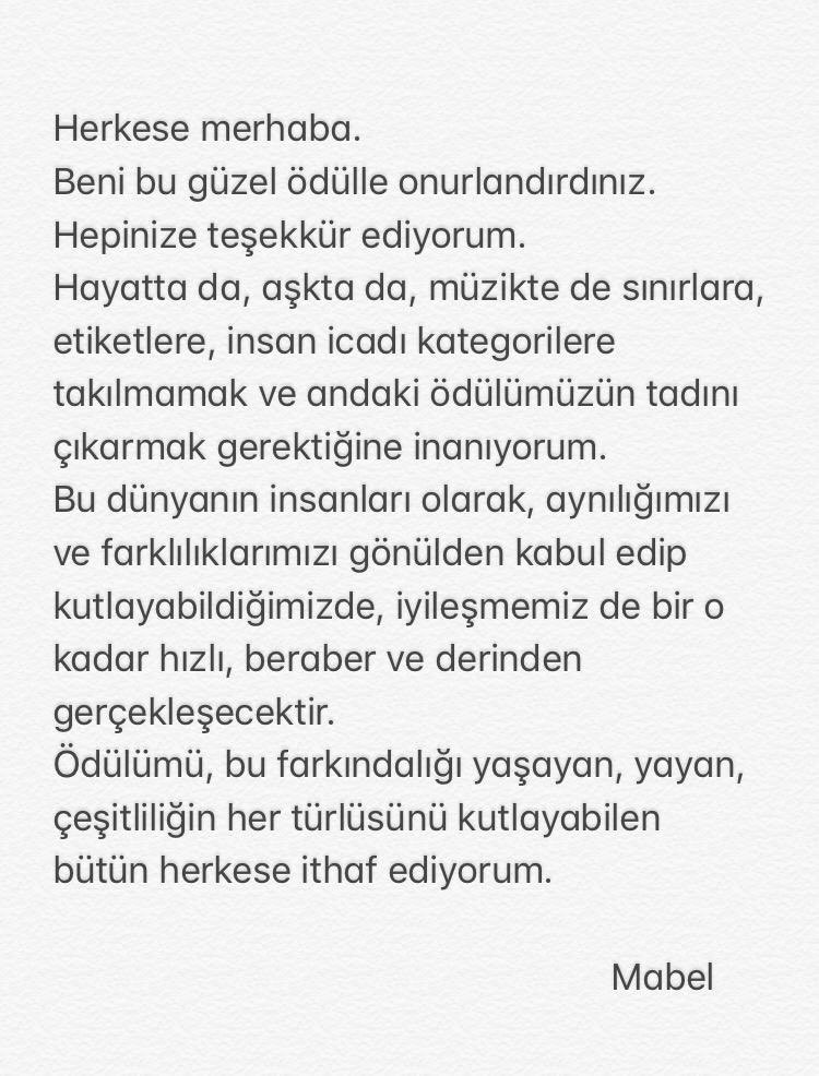 Altın Kelebek'te Mabel Matiz'in konuşmasına sansür! - Resim: 1