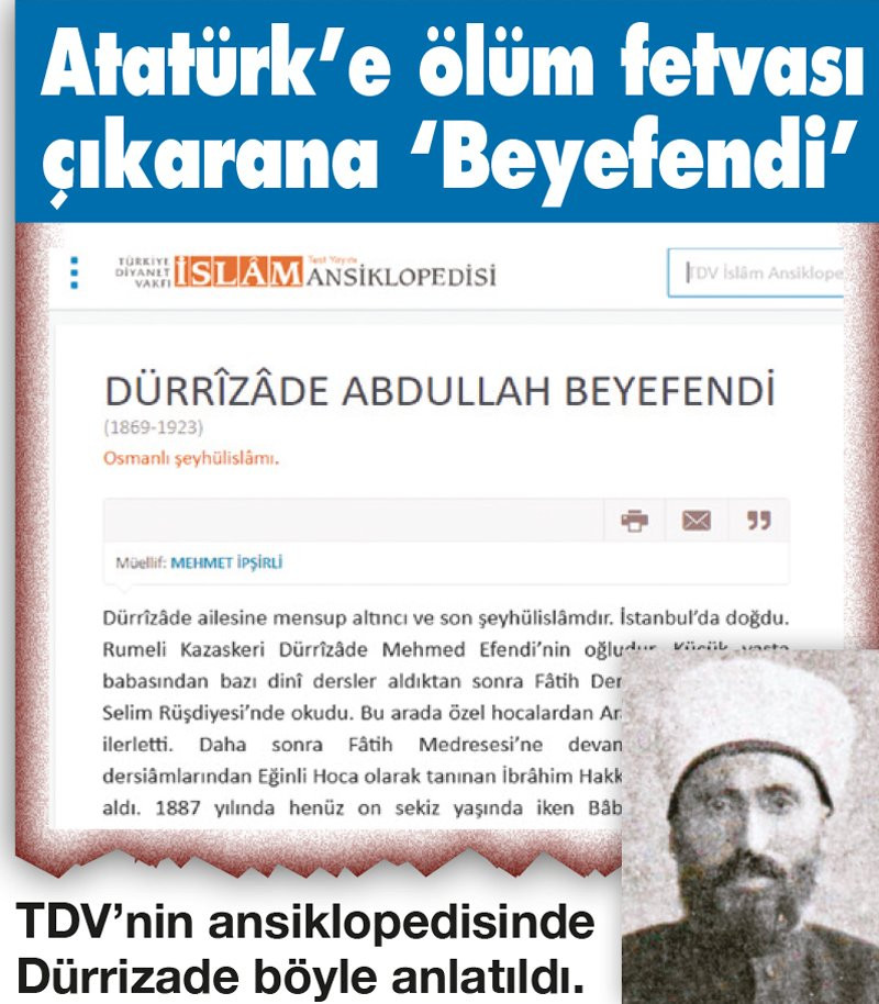 Diyanet Atatürk düşmanlarına beyefendi dedi - Resim: 2