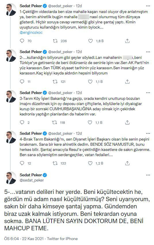 Sedat Peker Soylu'nun Cumhurbaşkanı Olma Planını Açıkladı - Resim: 1