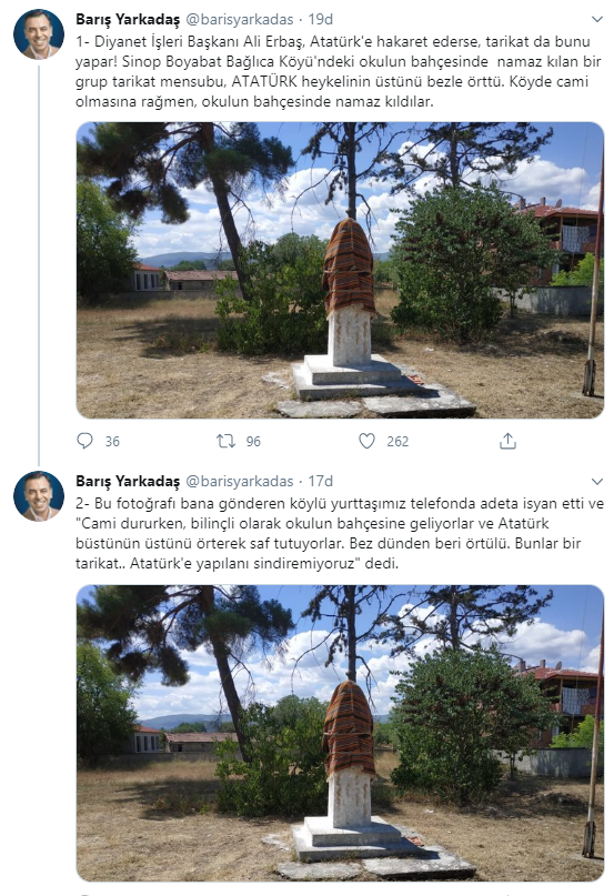 Sinop'ta namaz bahanesiyle Atatürk'e saygısızlık! - Resim: 1