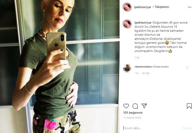 İpek Tanrıyar, 45 günde eridi! Tüm hamilelik kilolarını verdi - Resim: 1