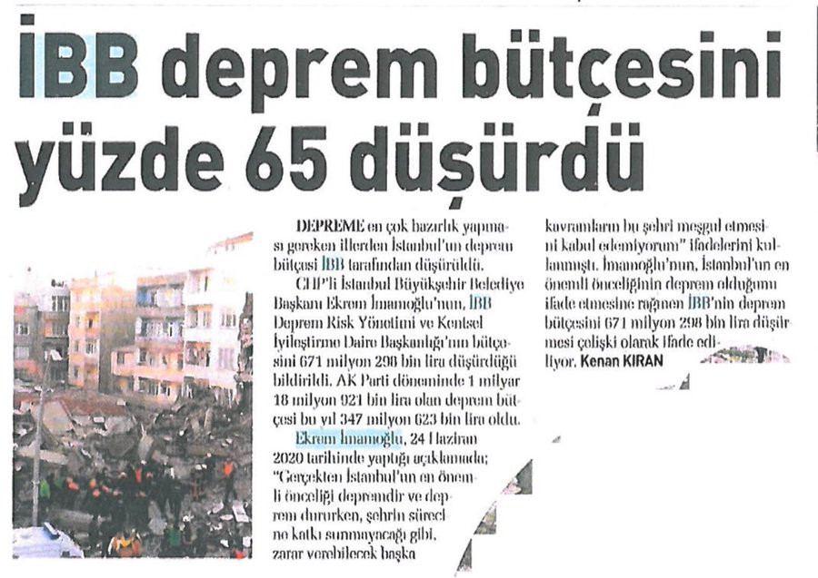 Sabah gazetesinin İBB haberi fos çıktı! - Resim: 1