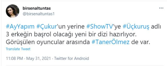 Çukur Bitiyor, Üç Kuruş Geliyor! Başrol Taner Ölmez mi Olacak? - Resim: 1