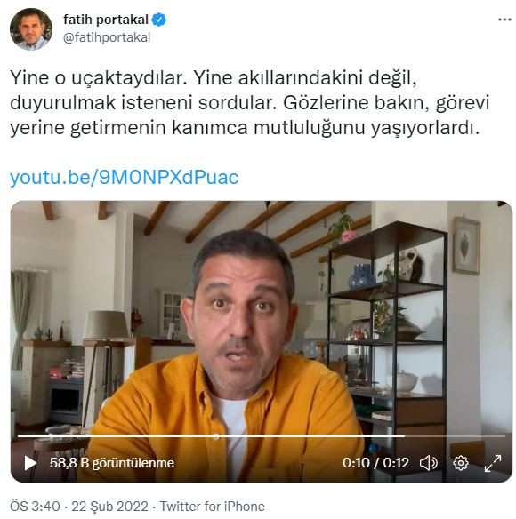 Portakal'dan Erdoğan'ın Uçağındaki Gazetecilere: İsteneni Sordular - Resim: 1