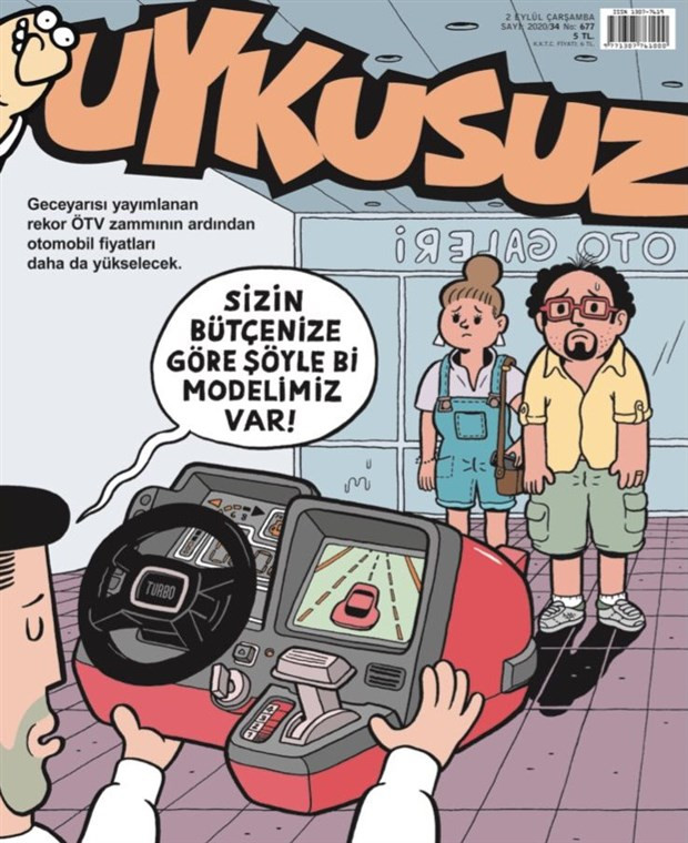Uykusuz dergisi'nden ÖTV zammı kapağı - Resim: 1