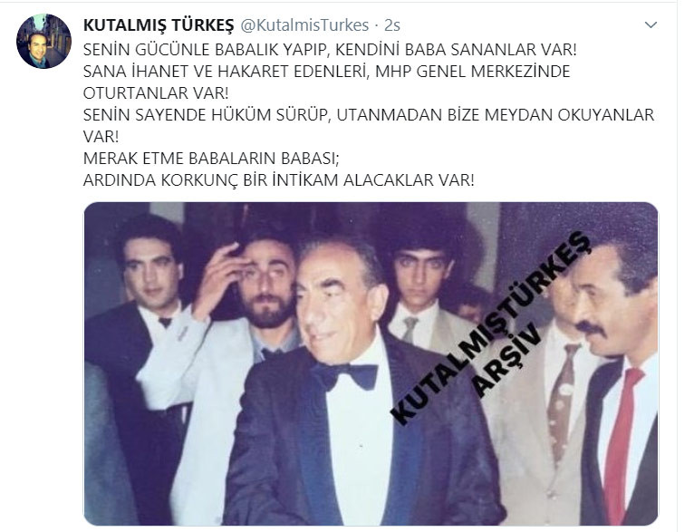 MHP'den Alparslan Türkeş'in oğluna: Terbiyesizlik yapıyor - Resim: 1
