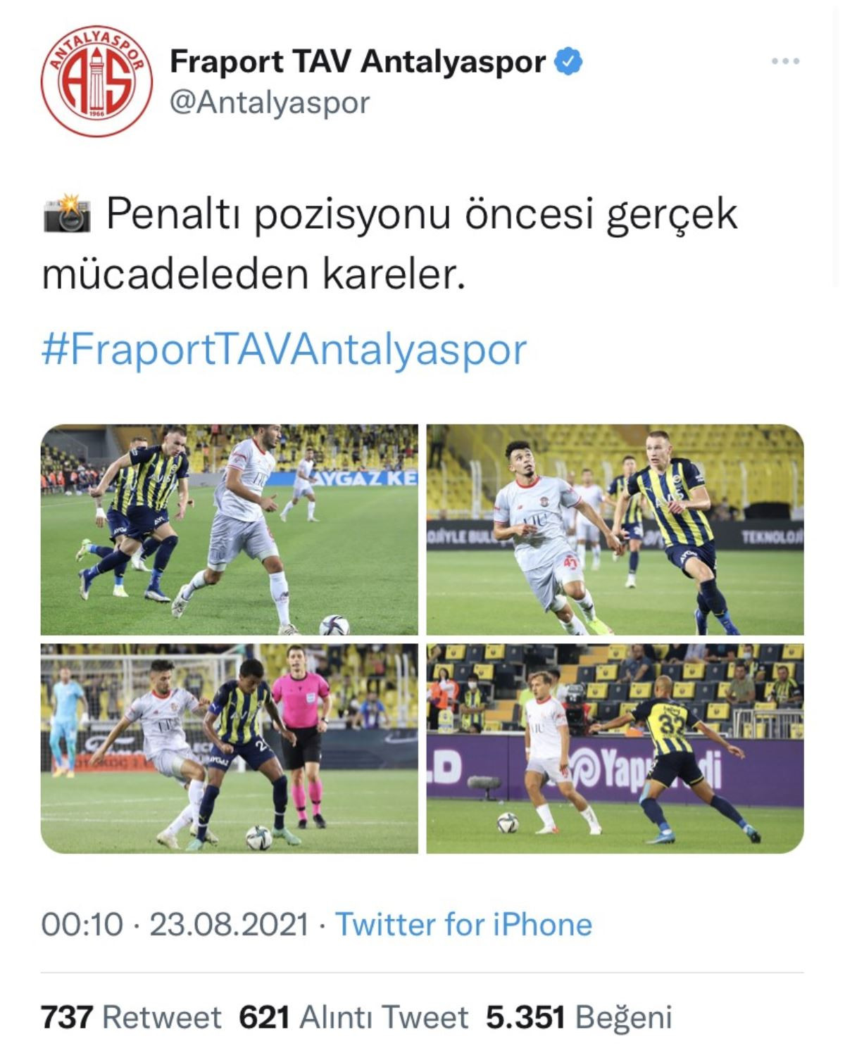 Penaltı Tartışması: Antalyaspor Başlattı Fenerbahçe Devamını Getirdi - Resim: 1
