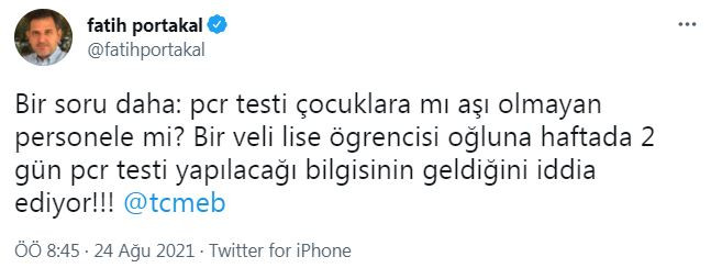 Fatih Portakal'dan MEB'e Peş Peşe Sorular: Topluma Dürüst Olun! - Resim: 2